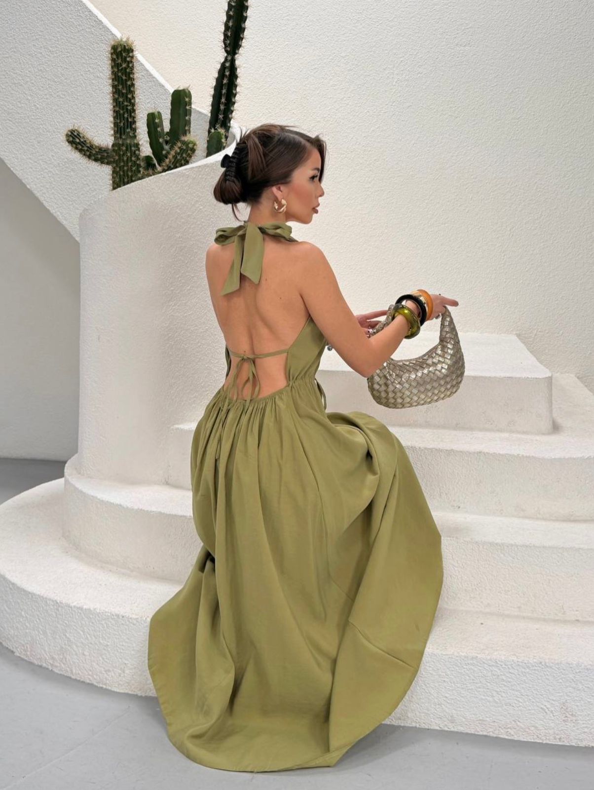 Palm Breeze maxi dress