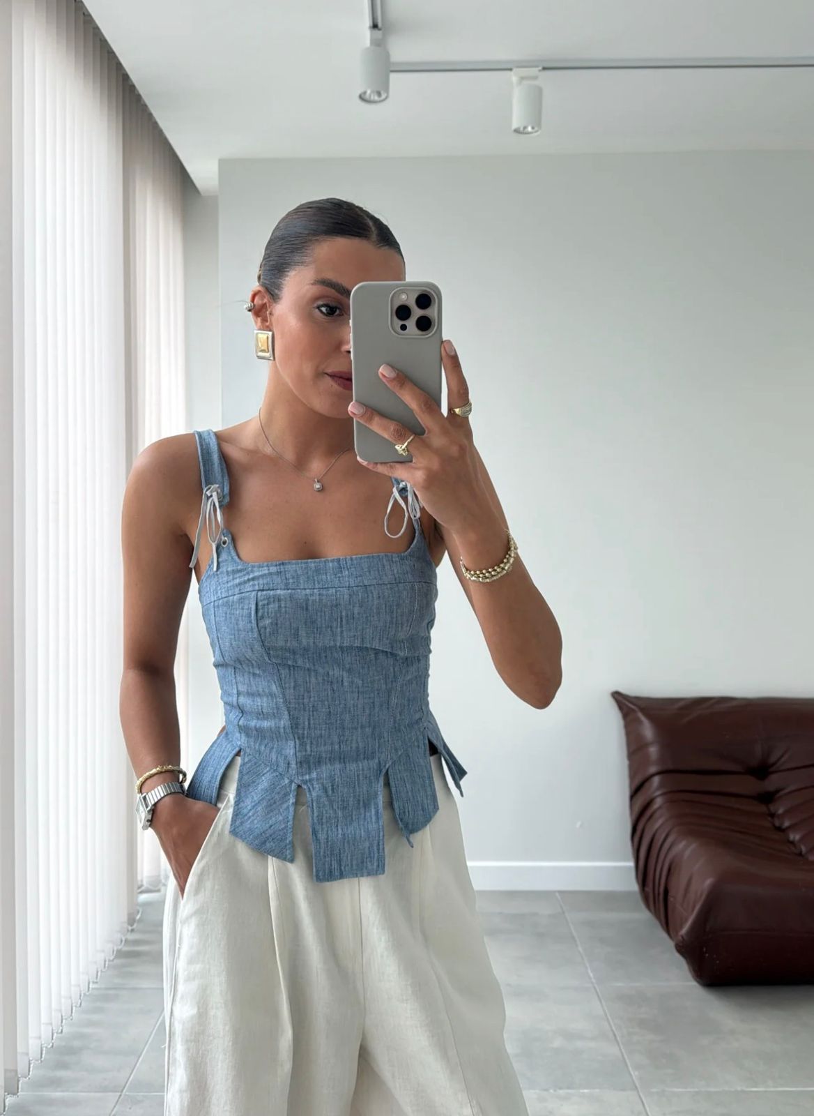 Santorini Corset Top