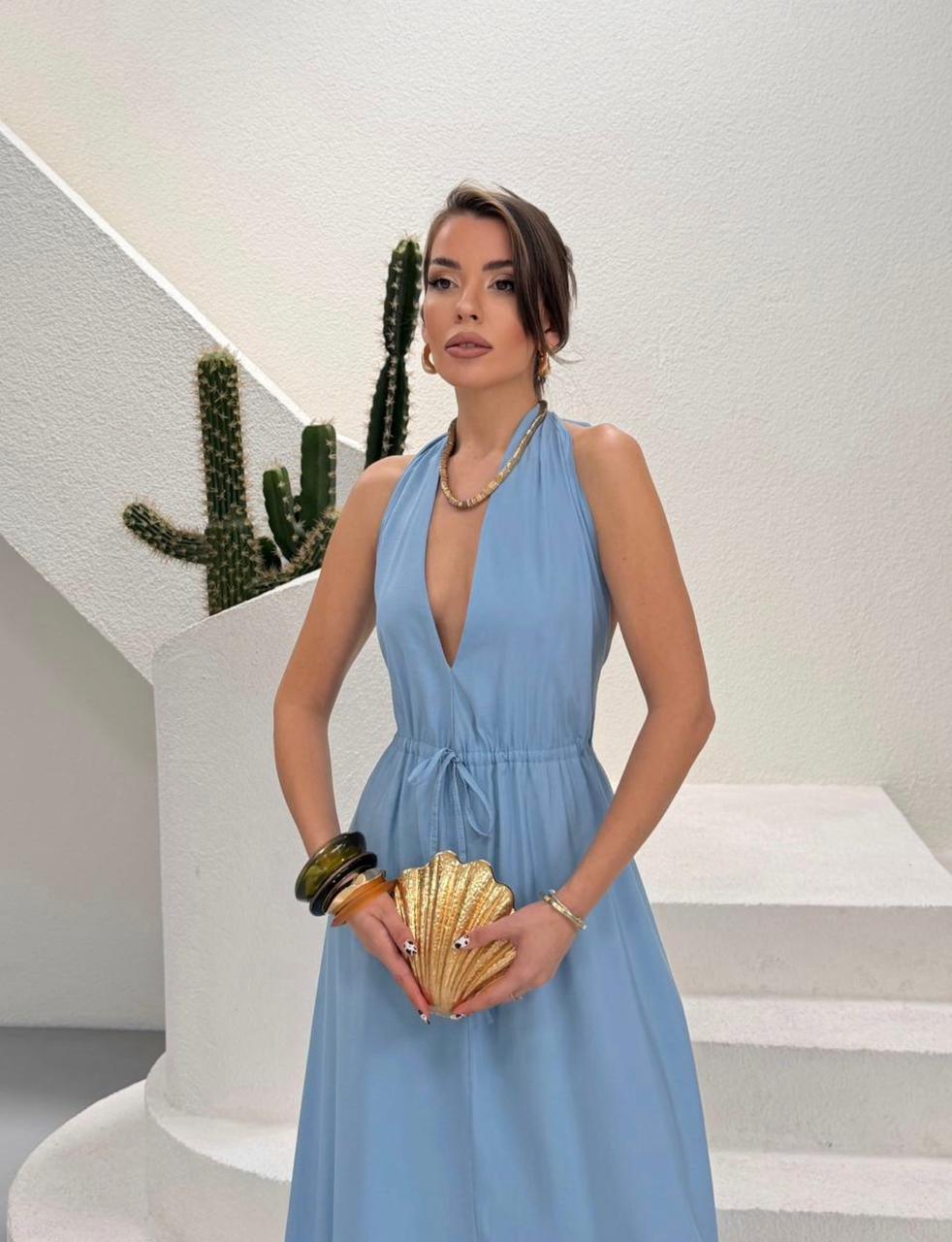 Sky Breeze maxi dress