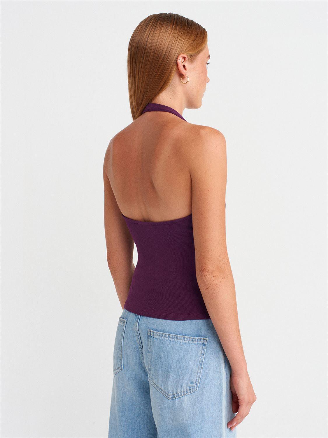 Halter ripped top