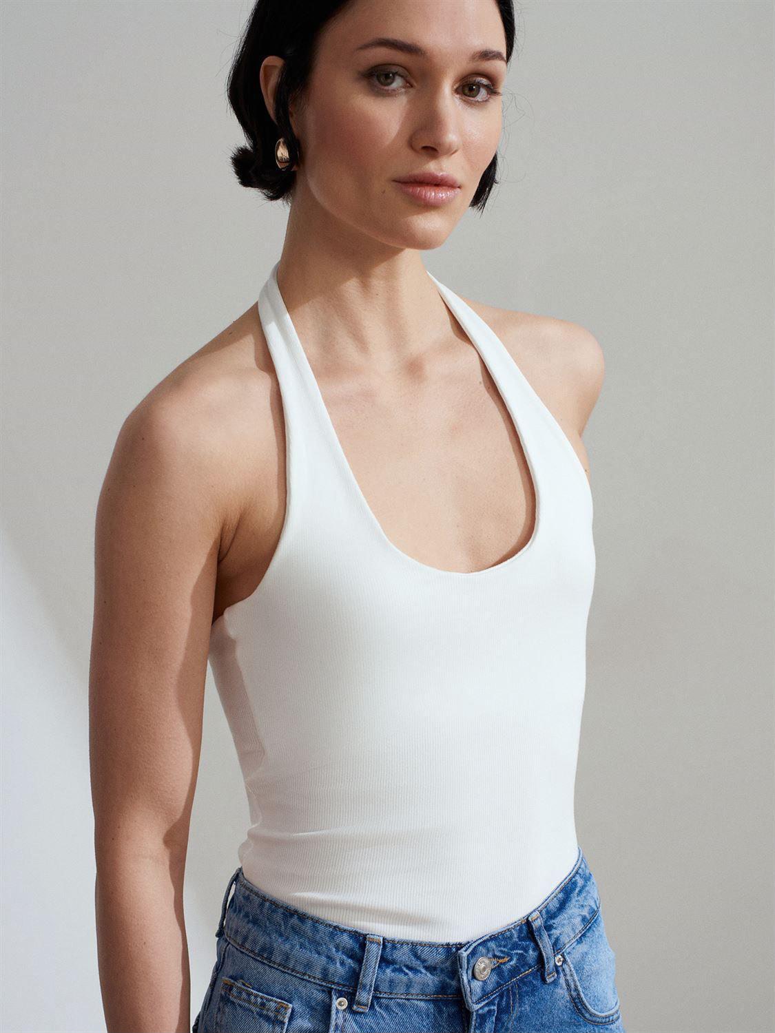Halter ripped top
