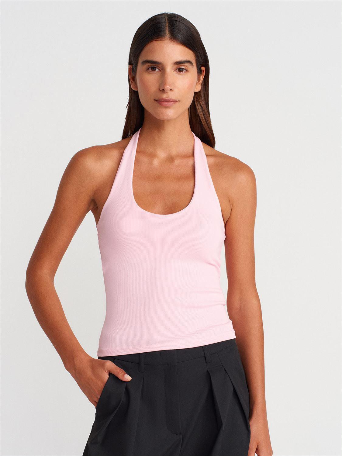 Halter ripped top