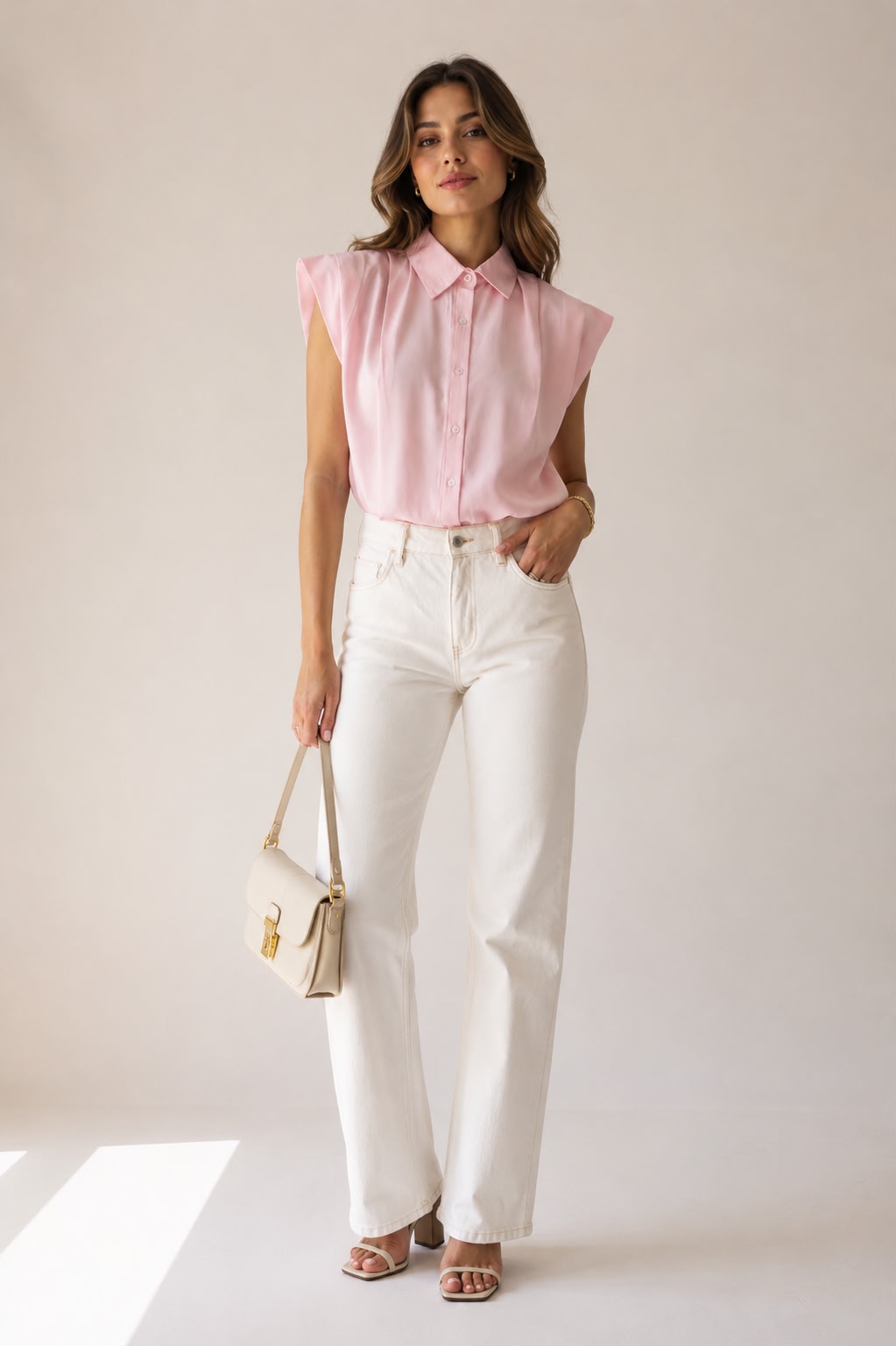 Blush breeze blouse