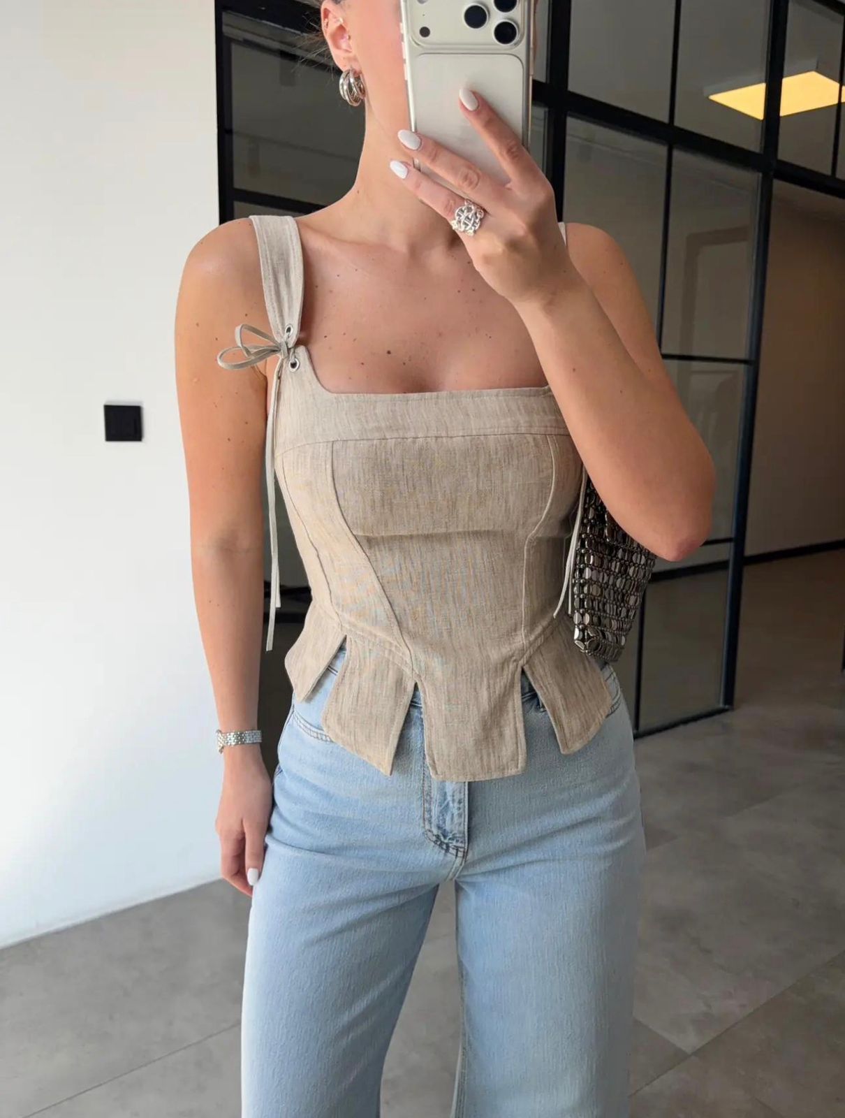 Sandstone Corset Top