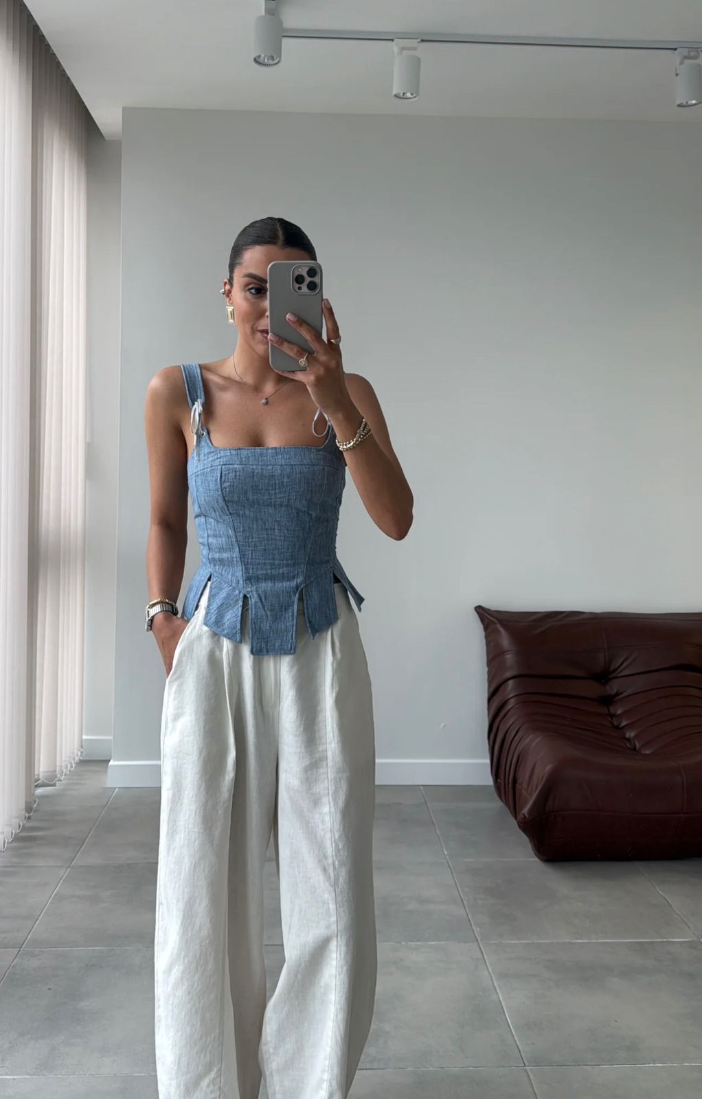 Santorini Corset Top
